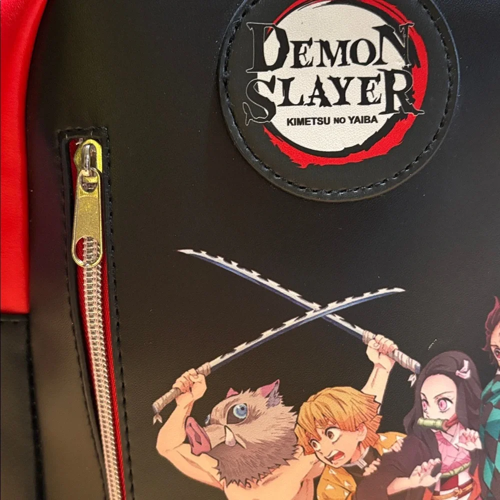 Demon Slayer Kimetsu no Yaiba Red and Black Backpack